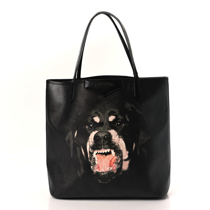 Givenchy Textured Coated Canvas Rottweiler Print Antigona Tote Black 3 of 11