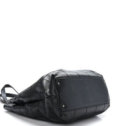Chanel Caviar Square Stitched Large Tote Black 4 of 10