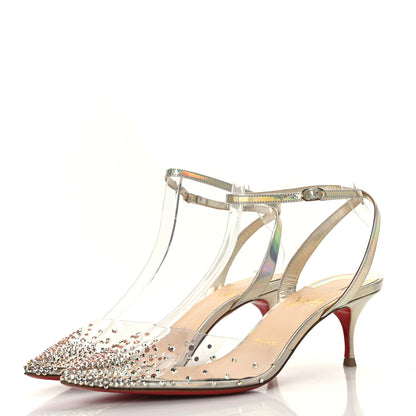 Christian Louboutin PVC Calf Alicoco Spikaqueen 55 Pumps 36.5 Version Platine 3 of 7