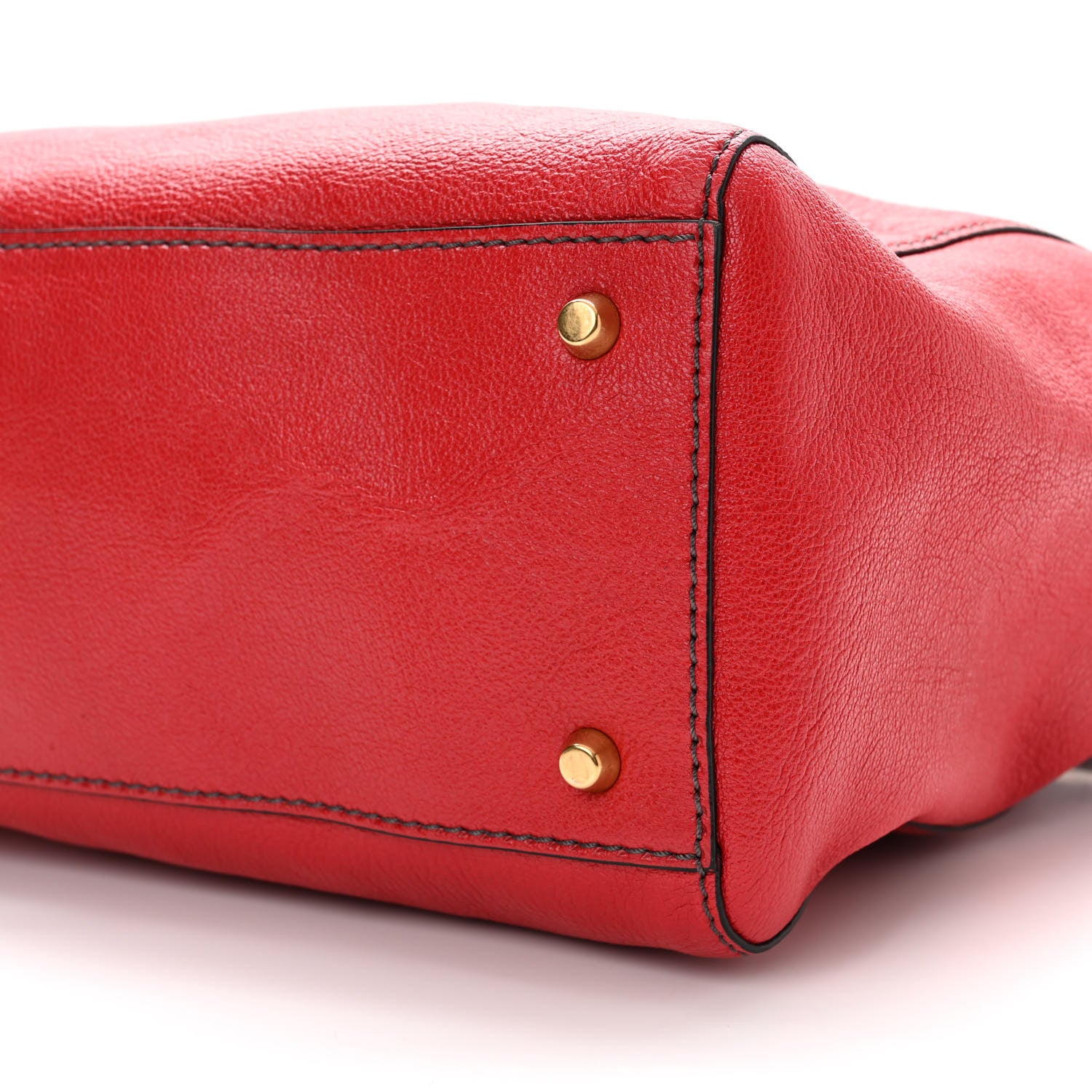 Christian Dior Goatskin DIORANGELES Tote Red 10 of 13