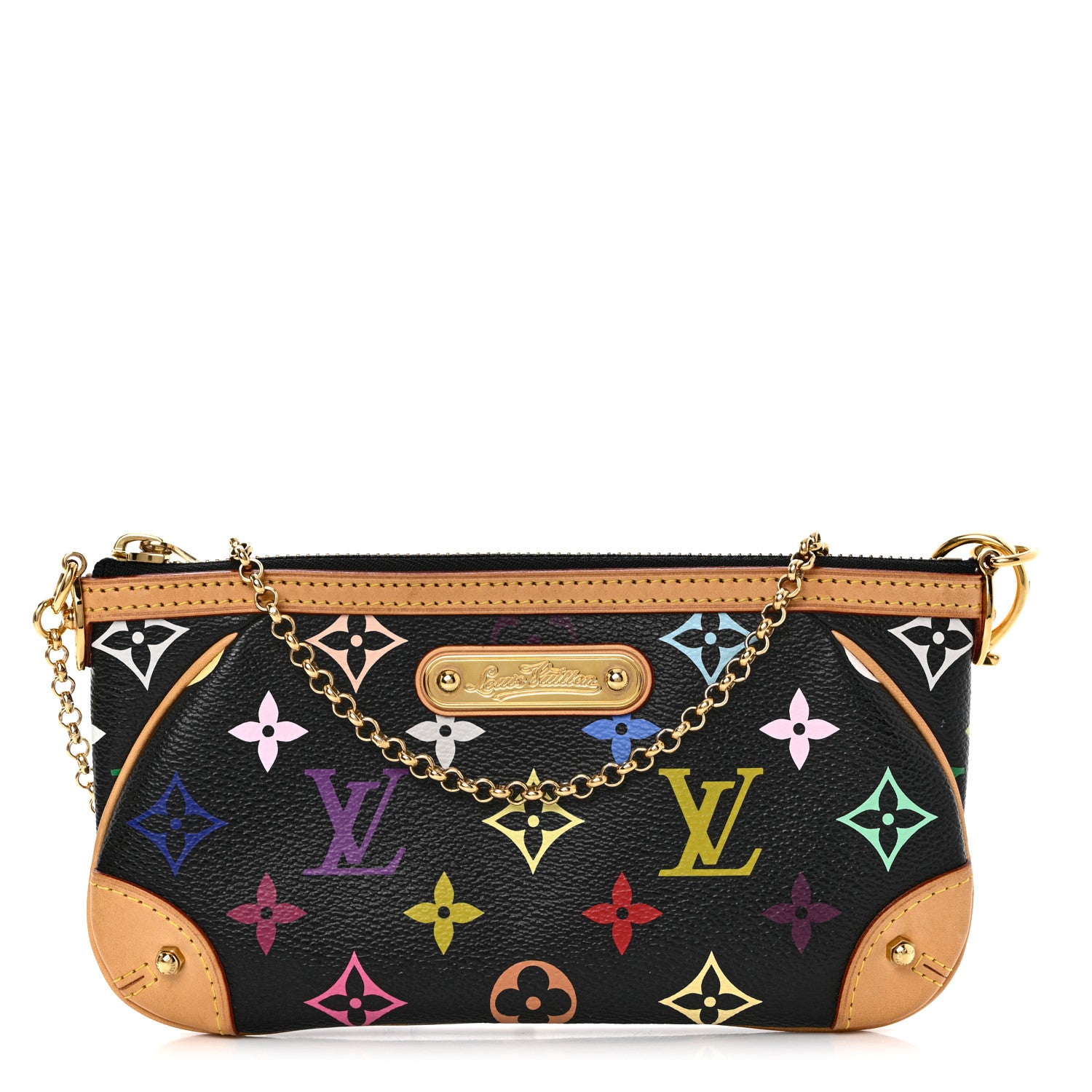 Louis Vuitton Monogram Multicolor Pochette Milla MM Black 1 of 8