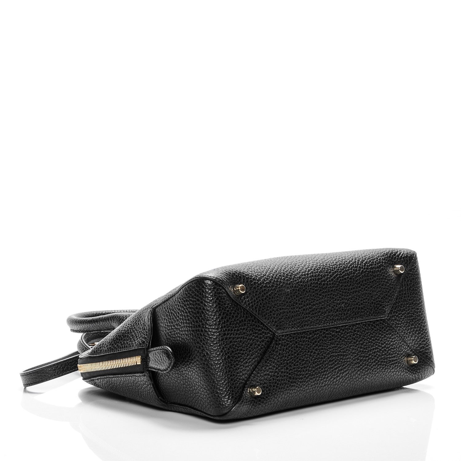 Burberry London Grainy Calfskin Small Greenwood Bowling Bag Black 4 of 8