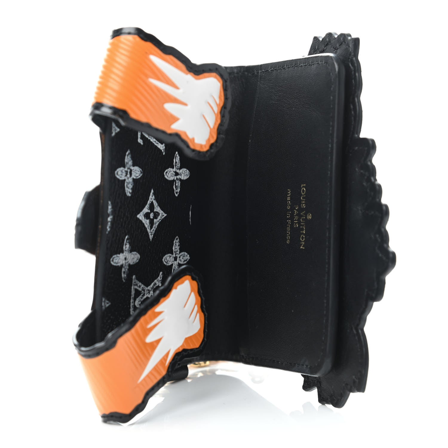 Louis Vuitton Epi Calfskin Grace Catogram Cat Card Holder Orange 4 of 4