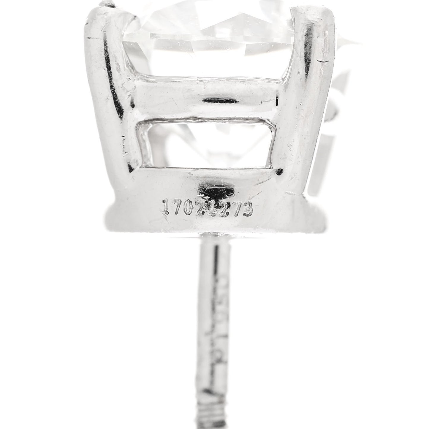 Platinum Diamond 2.31ctw Solitaire Earrings