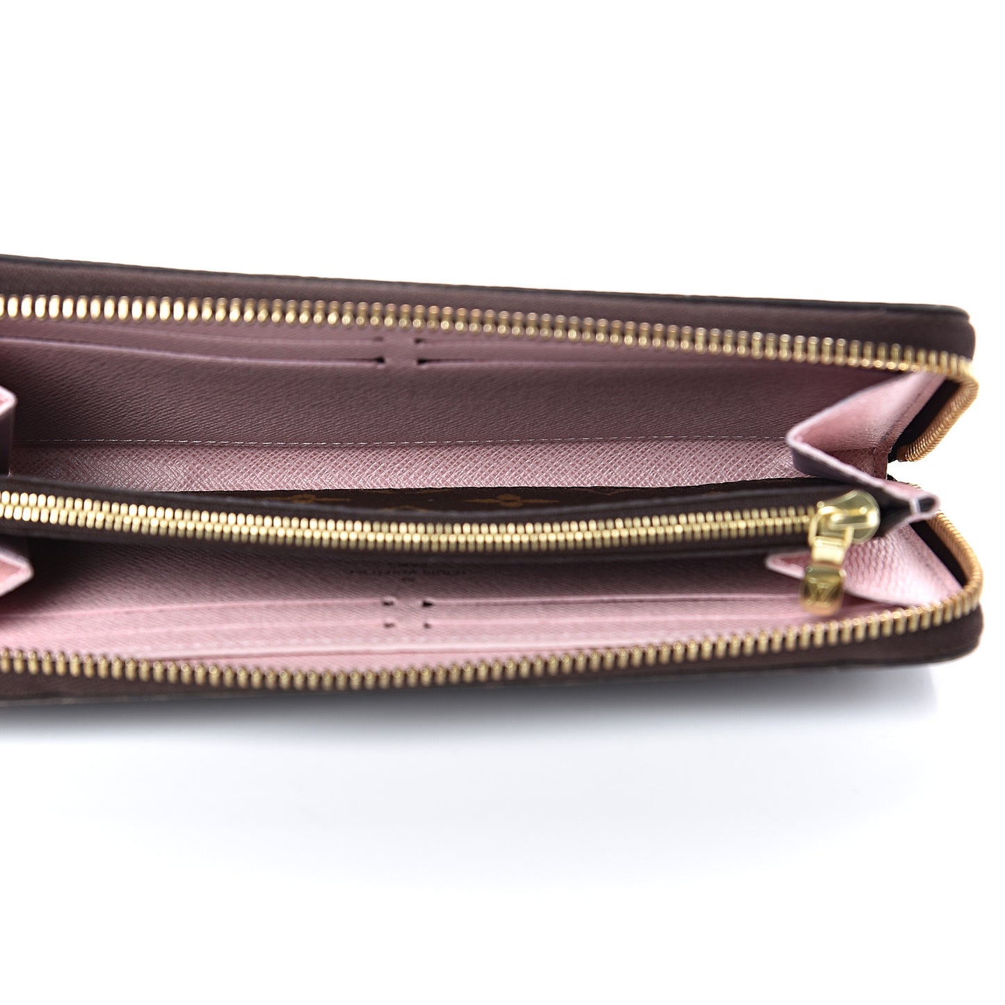Monogram Clemence Wallet Rose Ballerine