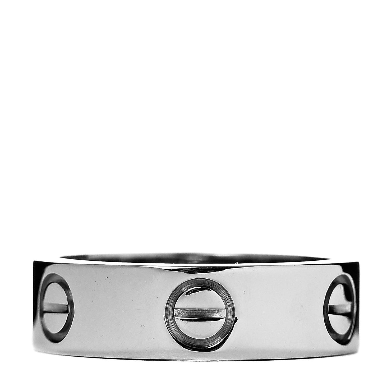 18K White Gold 5.5mm LOVE Ring 51 5.75