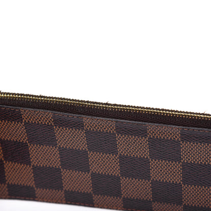 Louis Vuitton Damier Ebene Josephine Wallet Zippered Insert Red 9 of 11