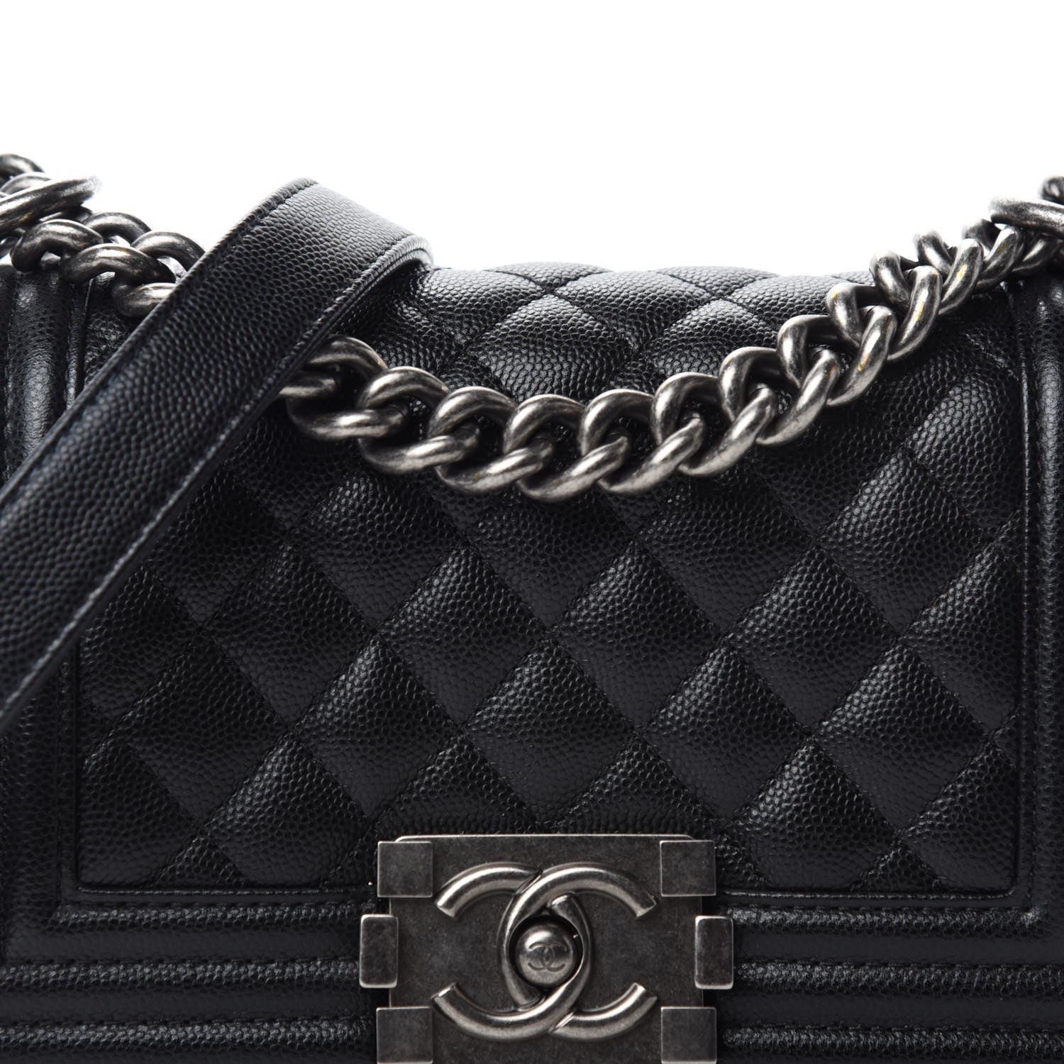 Chanel Caviar Quilted Small Boy Flap Black 10 of 11
