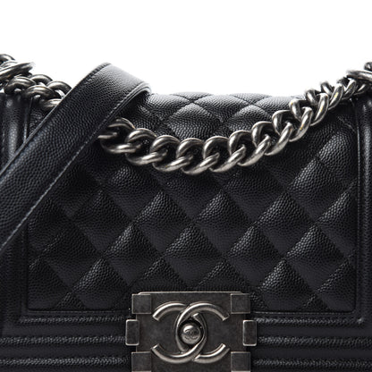 Chanel Caviar Quilted Small Boy Flap Black 10 of 11