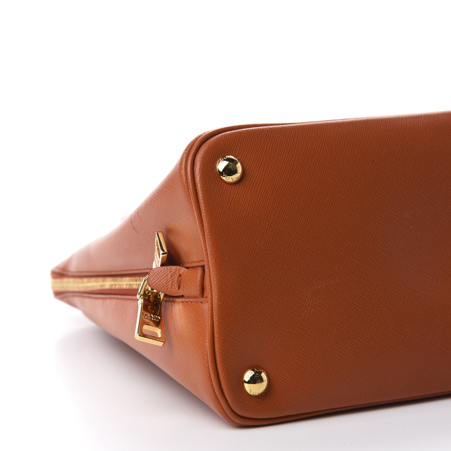 Saffiano Lux Large Promenade Tote Papaya