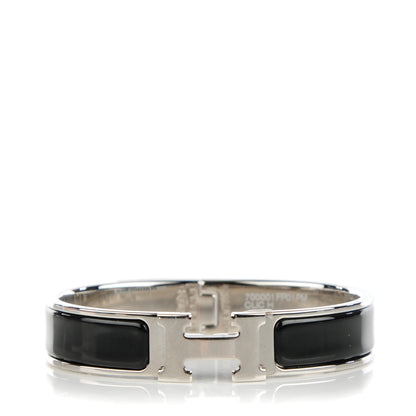 Hermes Enamel Narrow Clic Clac H Bracelet PM Black 1 of 5