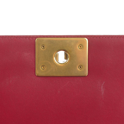 Chanel Lambskin Quilted Small Boy Flap Dark Red 6 of 8