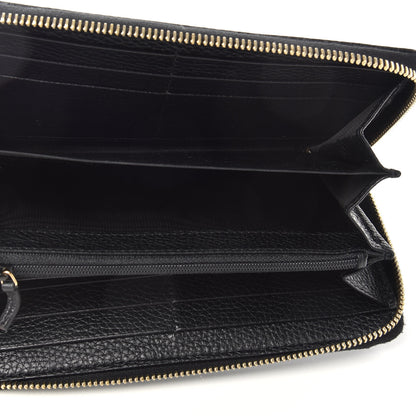 Gucci Pebbled Calfskin Soho Zip Around Wallet Black 5 of 7