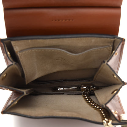 Chloe Suede Calfskin Mini Faye Bracelet Bag Tobacco 4 of 8