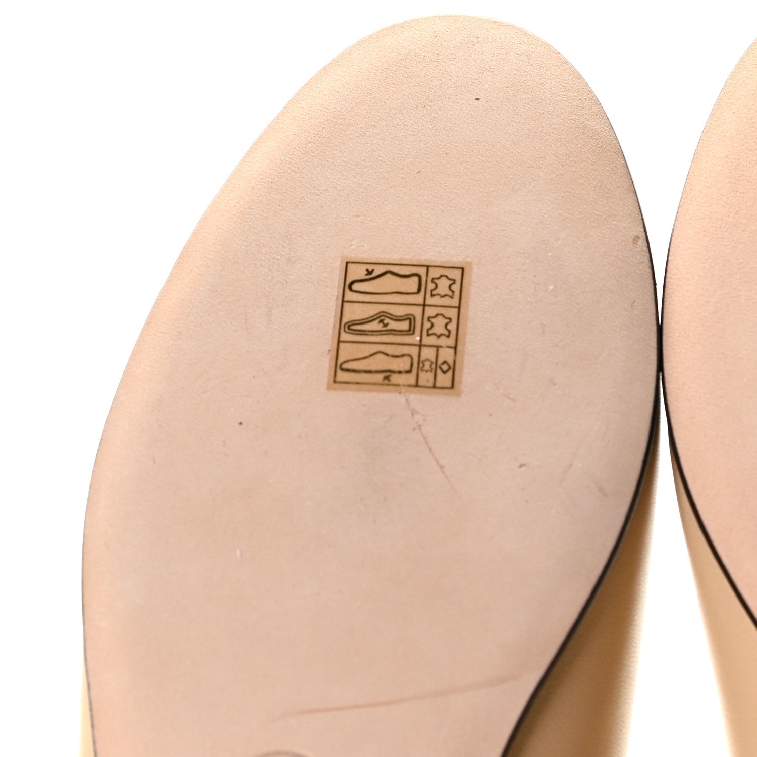 Chanel Lambskin Cap Toe Ballerina Flats 38 Beige Black 9 of 12