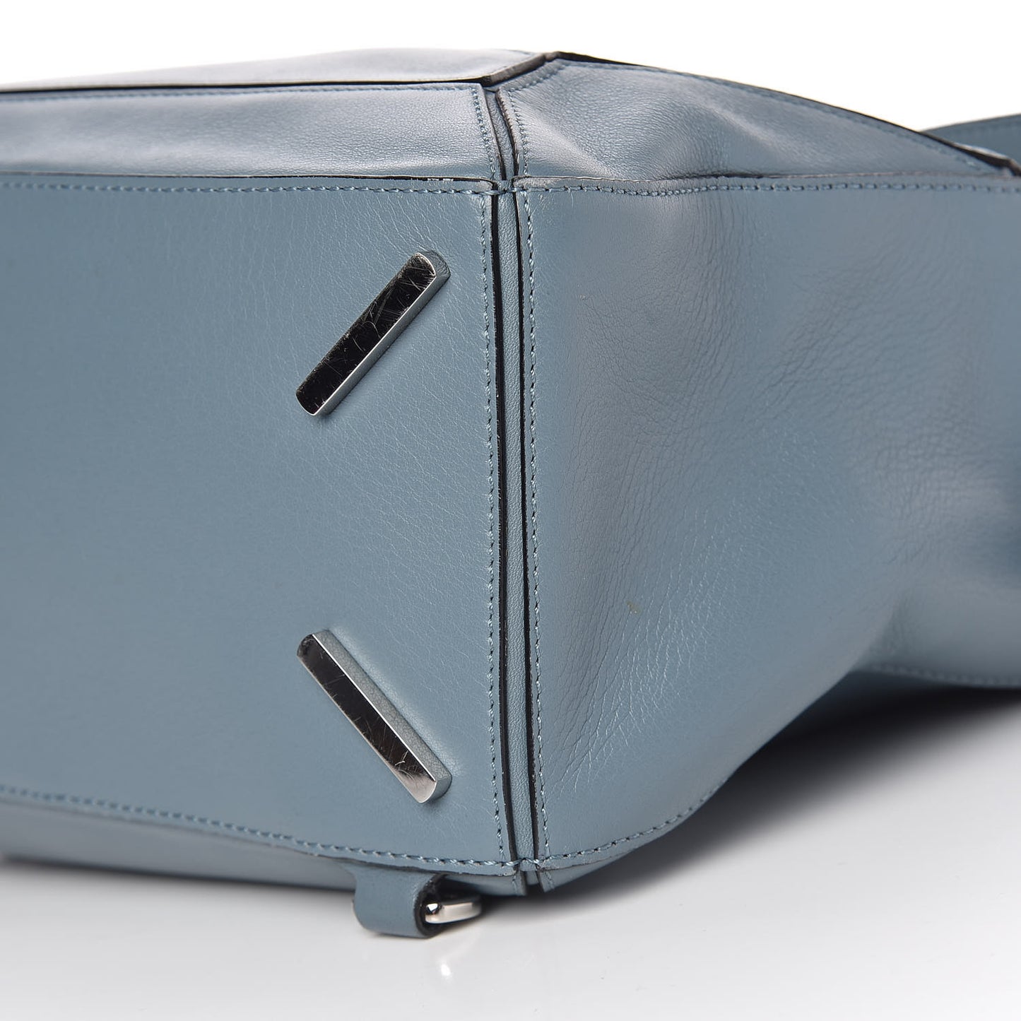 Calfskin Puzzle Bag Stone Blue