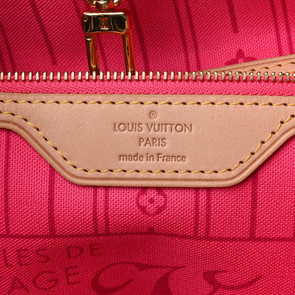 Louis Vuitton Monogram Roses Neverfull MM 6 of 9