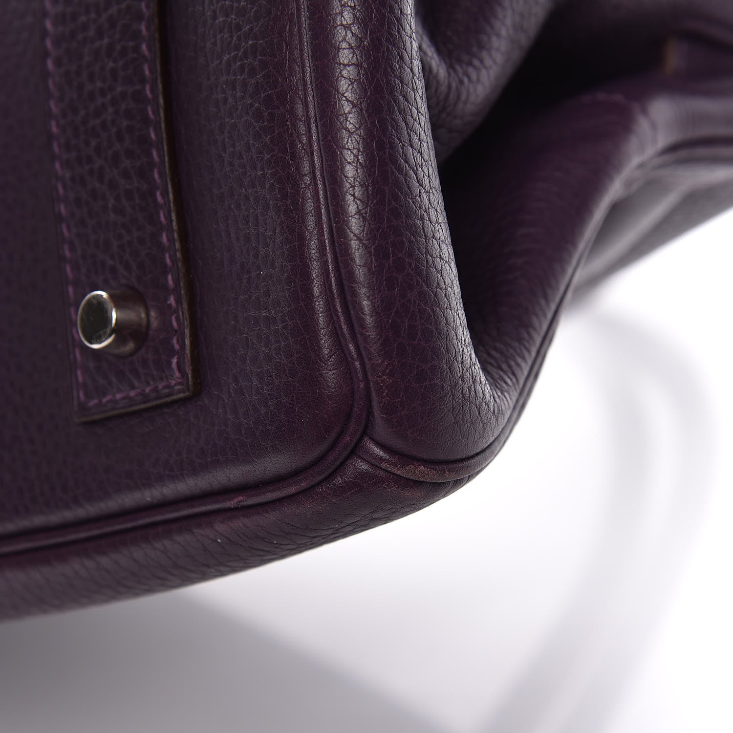 Hermes Taurillon Clemence JPG Birkin 42 Raisin 43 of 56