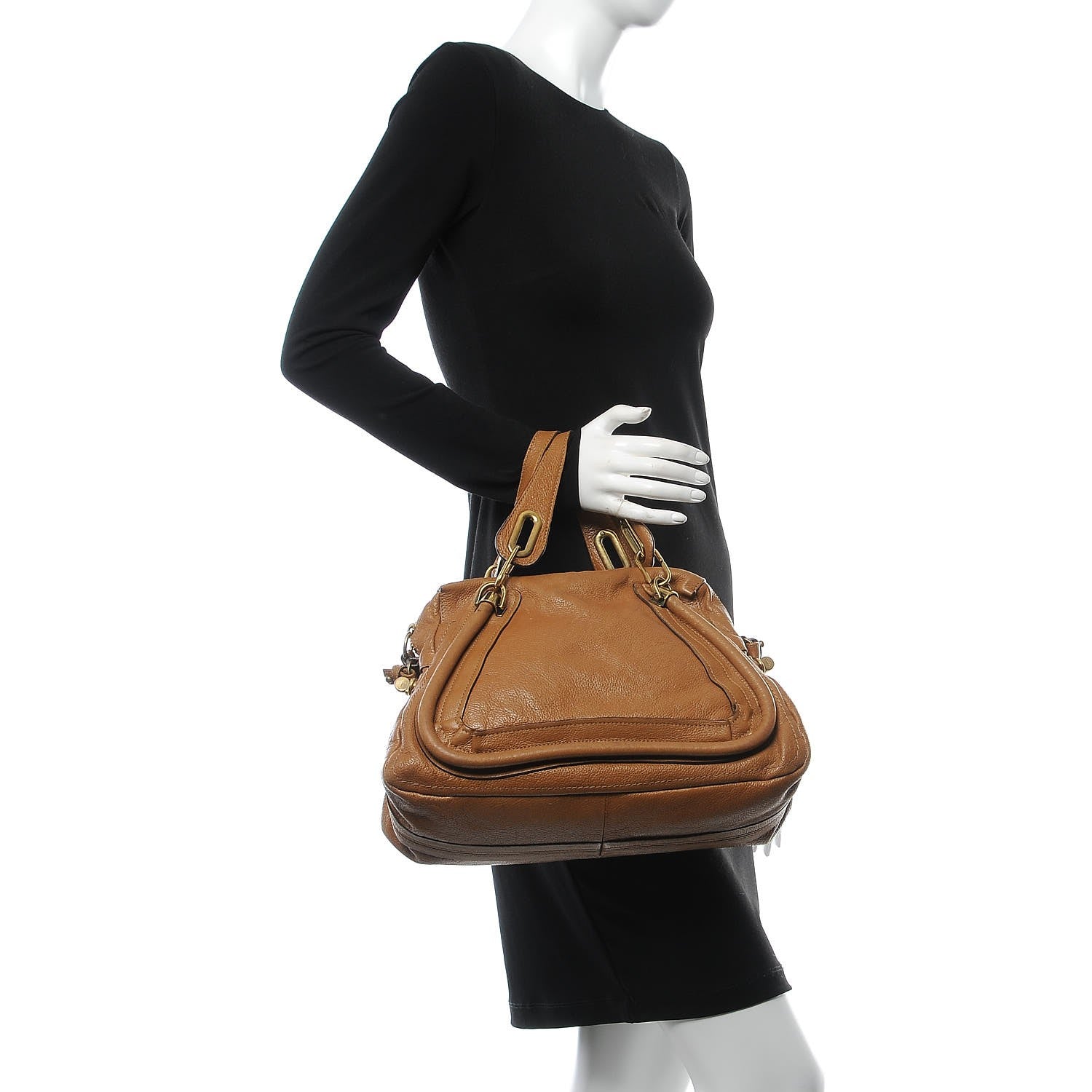 Chloe Calfskin Medium Paraty Tan 2 of 15