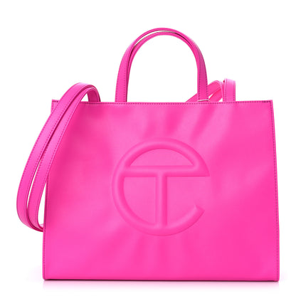 Telfar Vegan Leather Medium Shopping Bag Azalea 1 of 9