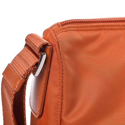 Prada Nylon Vela Flat Messenger Bag Papaya 9 of 13