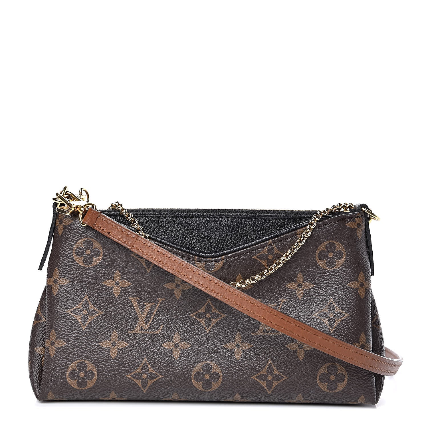 Louis Vuitton Monogram Pallas Clutch Black 1 of 8