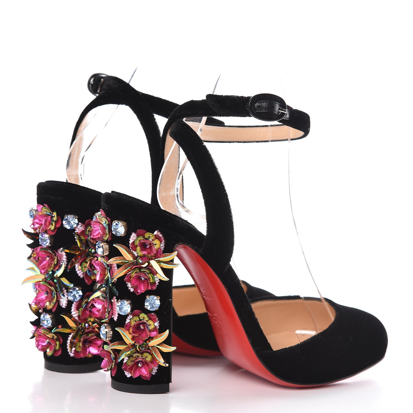 Velvet Madonaflor 100 Ankle Strap Pumps 37 Black