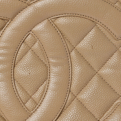 Chanel Caviar Quilted Medallion Tote Beige 9 of 21