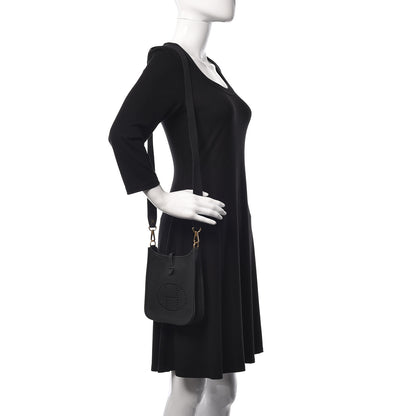 Hermes Taurillon Clemence Evelyne TPM Black 2 of 11