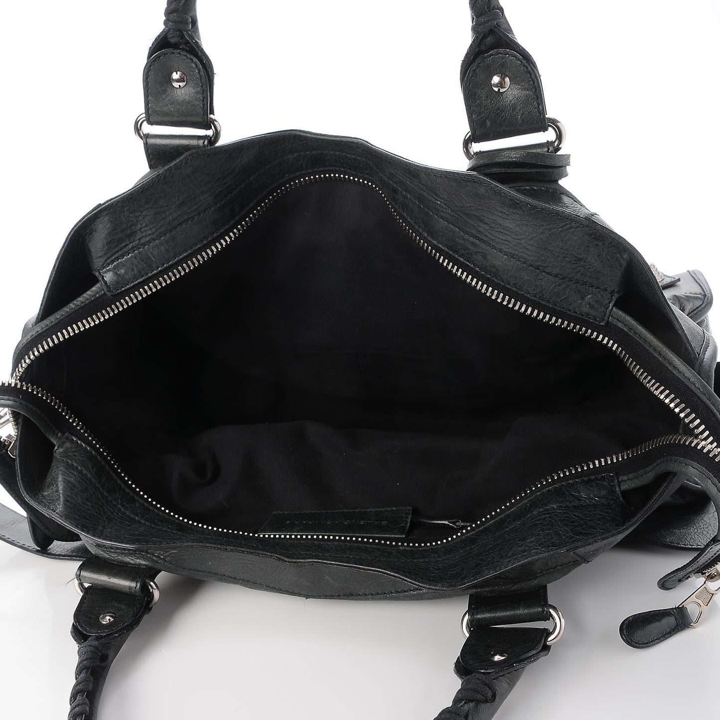 Agneau Giant 21 Silver Hardware Part Time Black