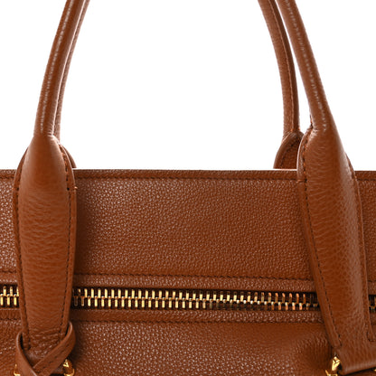 Tom Ford Grained Calfskin Tote Tobacco 7 of 9