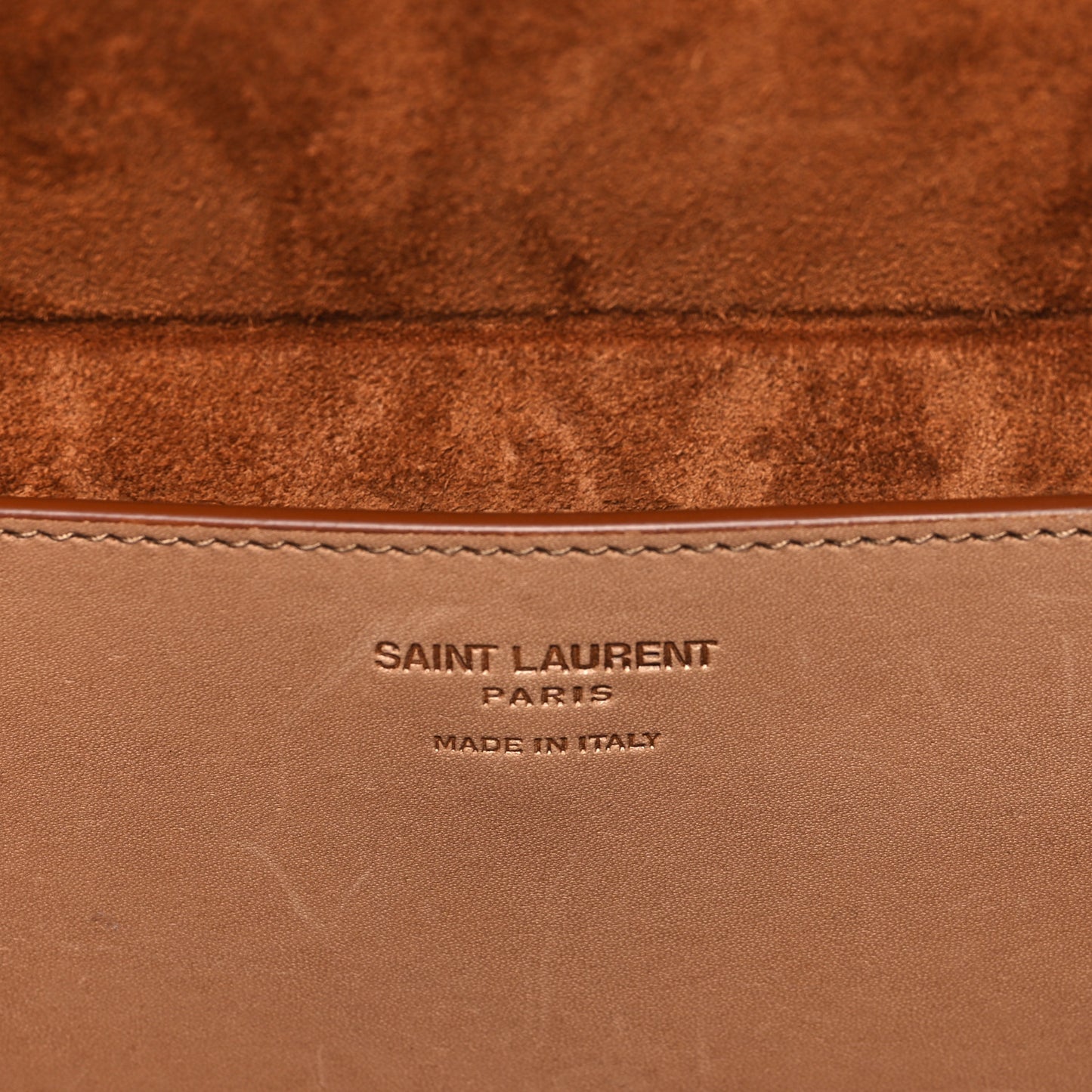 Calfskin Monogram Take Away Box Dusty Vintage Brown Gold