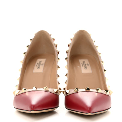 Valentino Garavani Calfskin Rockstud 85mm Pumps 37.5 Rosso Valentino Poudre 3 of 10