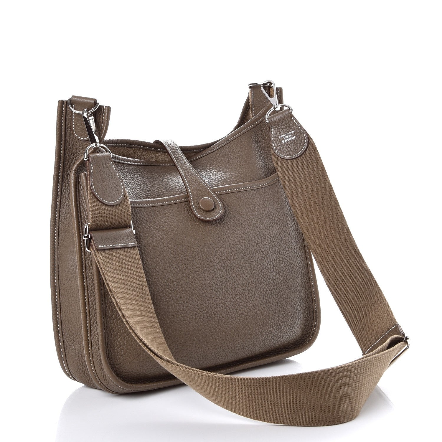 Hermes Taurillon Clemence Evelyne III PM Etoupe 3 of 7