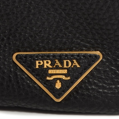 Prada Vitello Daino Side Pocket Hobo Nero Black 9 of 9