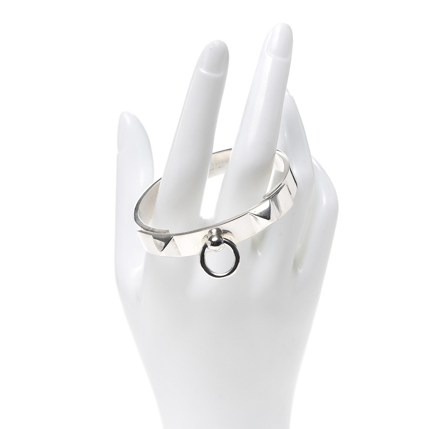 Hermes Sterling Silver PM Collier De Chien Bracelet SH 2 of 4