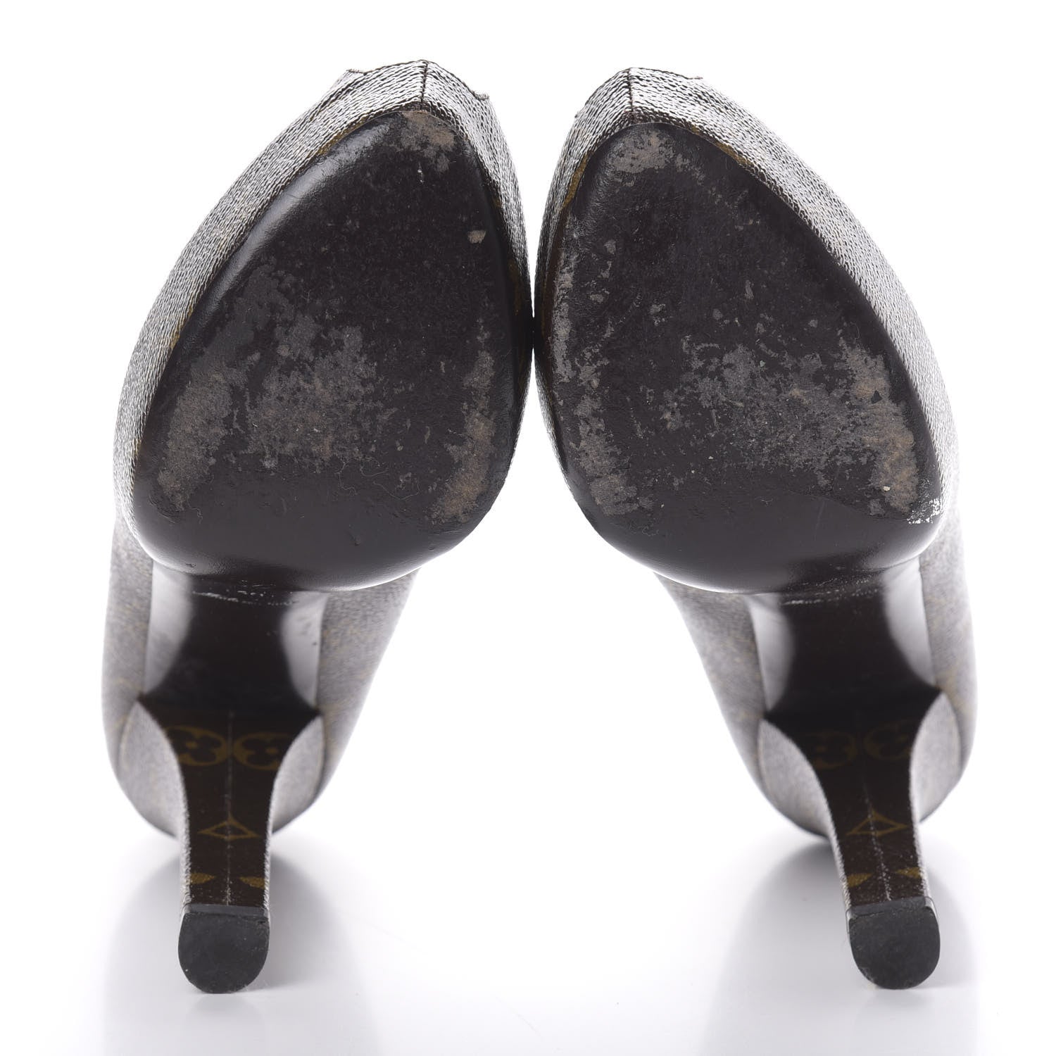 Louis Vuitton Patent Monogram Fetish Vanity Platform Pumps 40 6 of 9
