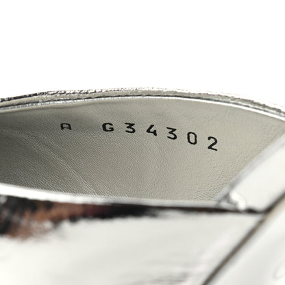 Chanel Metallic Goatskin CC Mules 36 Silver 8 of 11