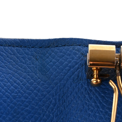 Hermes Epsom Bearn Multicles 4 Key Holder Bleu Zellige 7 of 10