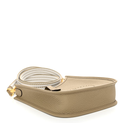 Hermes Taurillon Clemence Sangle Evelyne TPM Beige Marfa 4 of 11