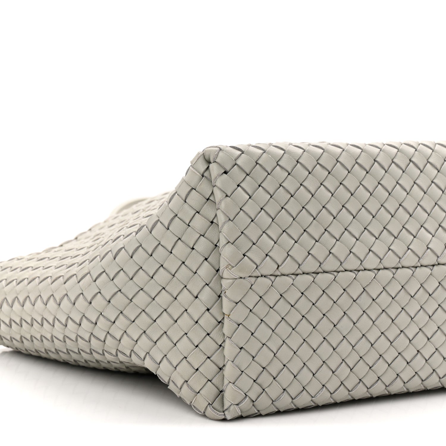 Bottega Veneta Lambskin Intreccio Medium Cabat Agate Grey 8 of 9