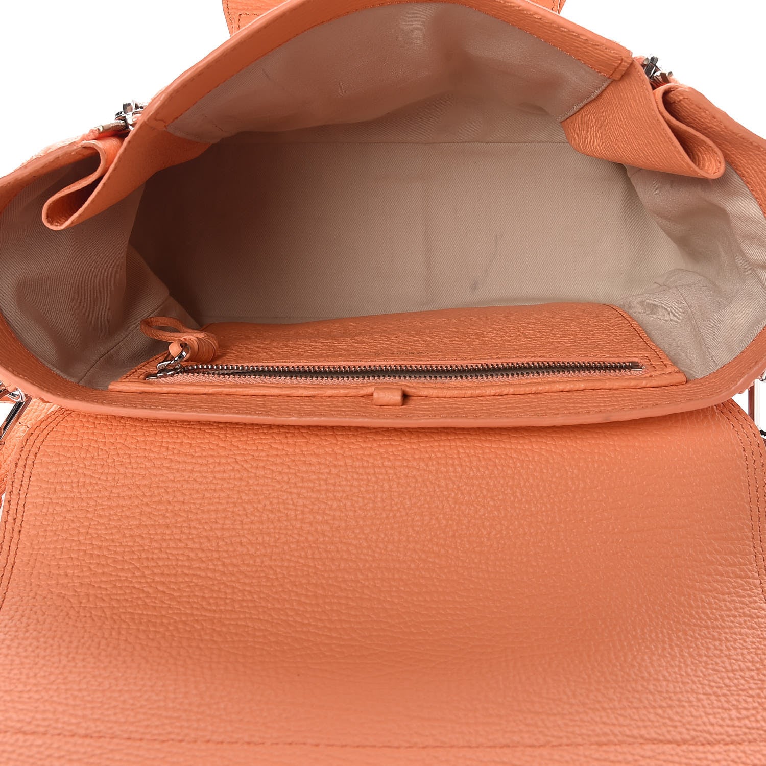 3.1 Phillip Lim 3.1 Textured Calfskin Medium Pashli Satchel Melon 6 of 15