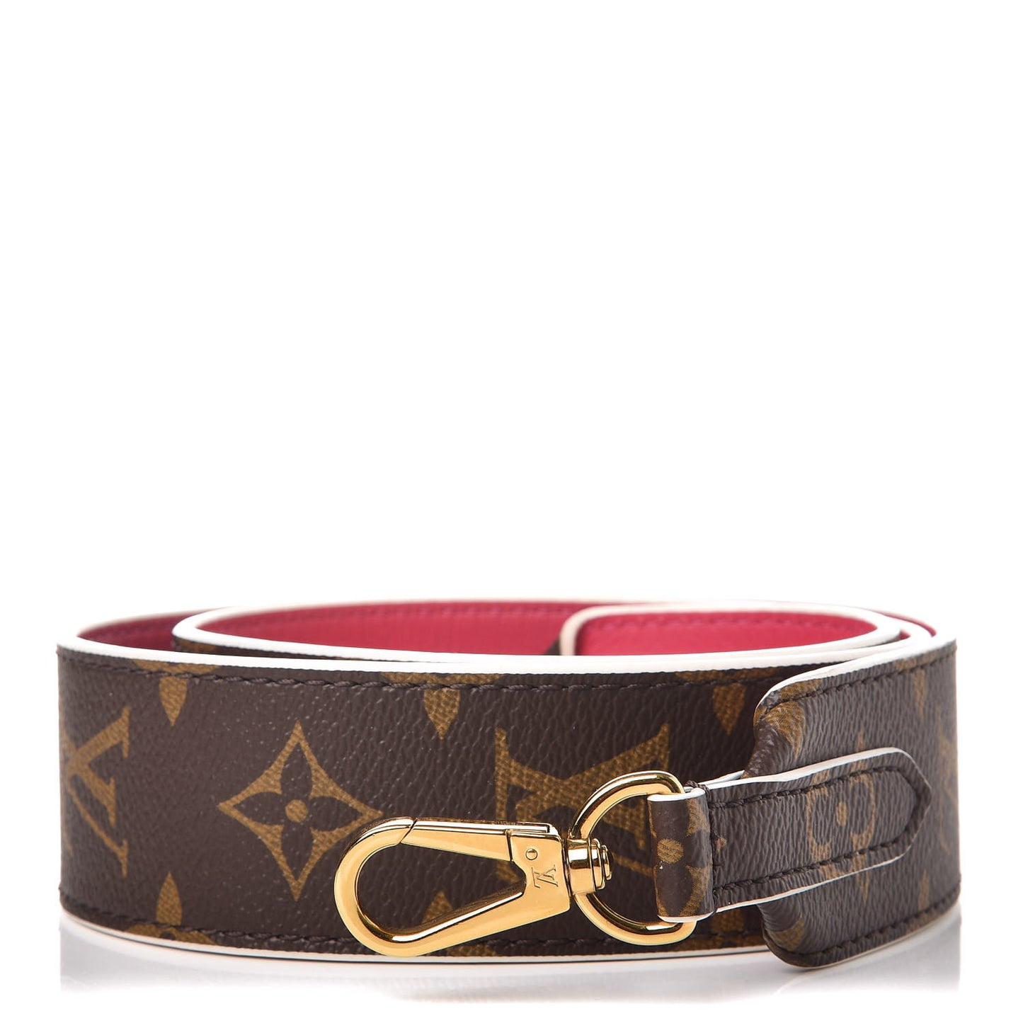 Monogram Bandouliere Shoulder Strap Hot Pink