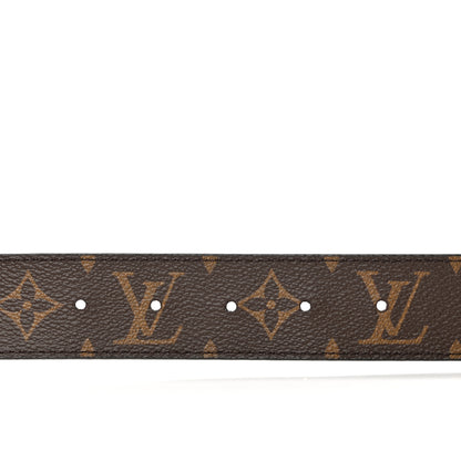 Louis Vuitton Monogram Calfskin 35mm LV Circle Reversible Belt 80 32 Black 4 of 5