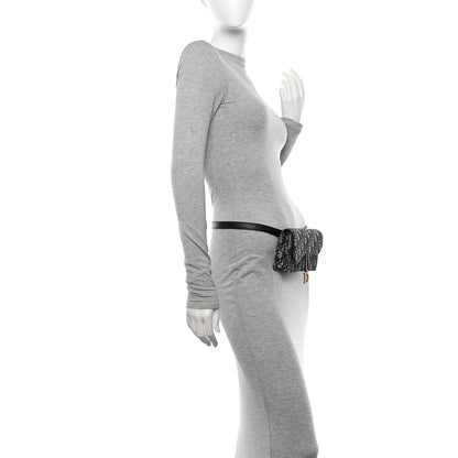 Christian Dior Oblique Saddle Belt Bag Blue 2 of 10