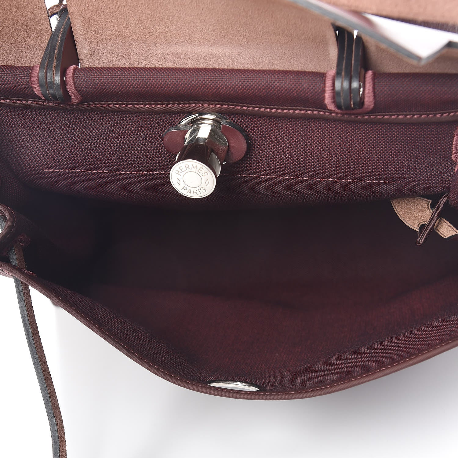 Hermes Vache Hunter Toile Officier Herbag Zip 31 PM Prune 6 of 13
