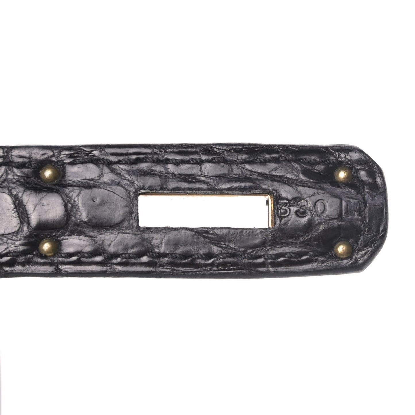 Matte Porosus Crocodile Birkin 35 Black