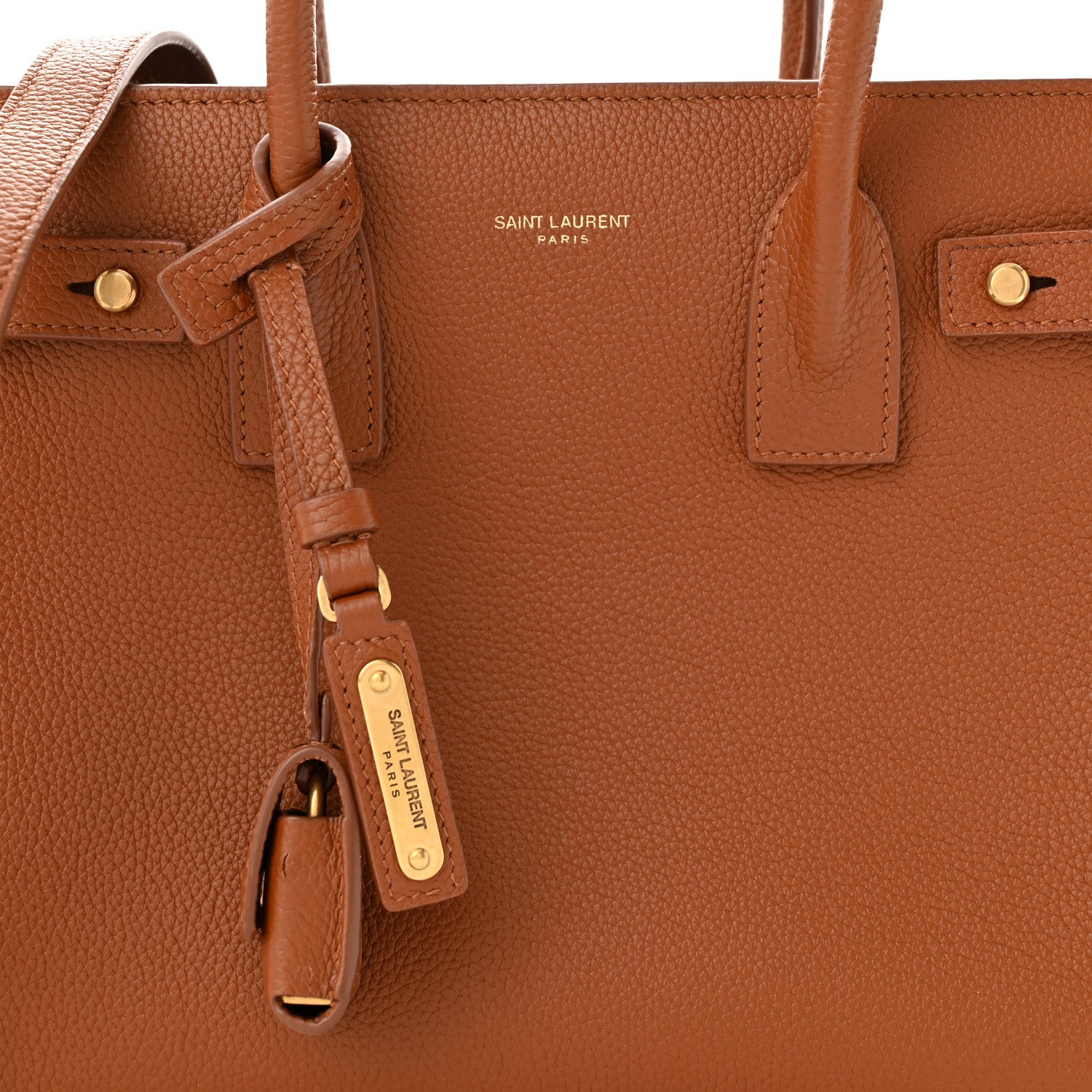Saint Laurent Grained Calfskin Baby Sac De Jour Supple Canyon 8 of 10