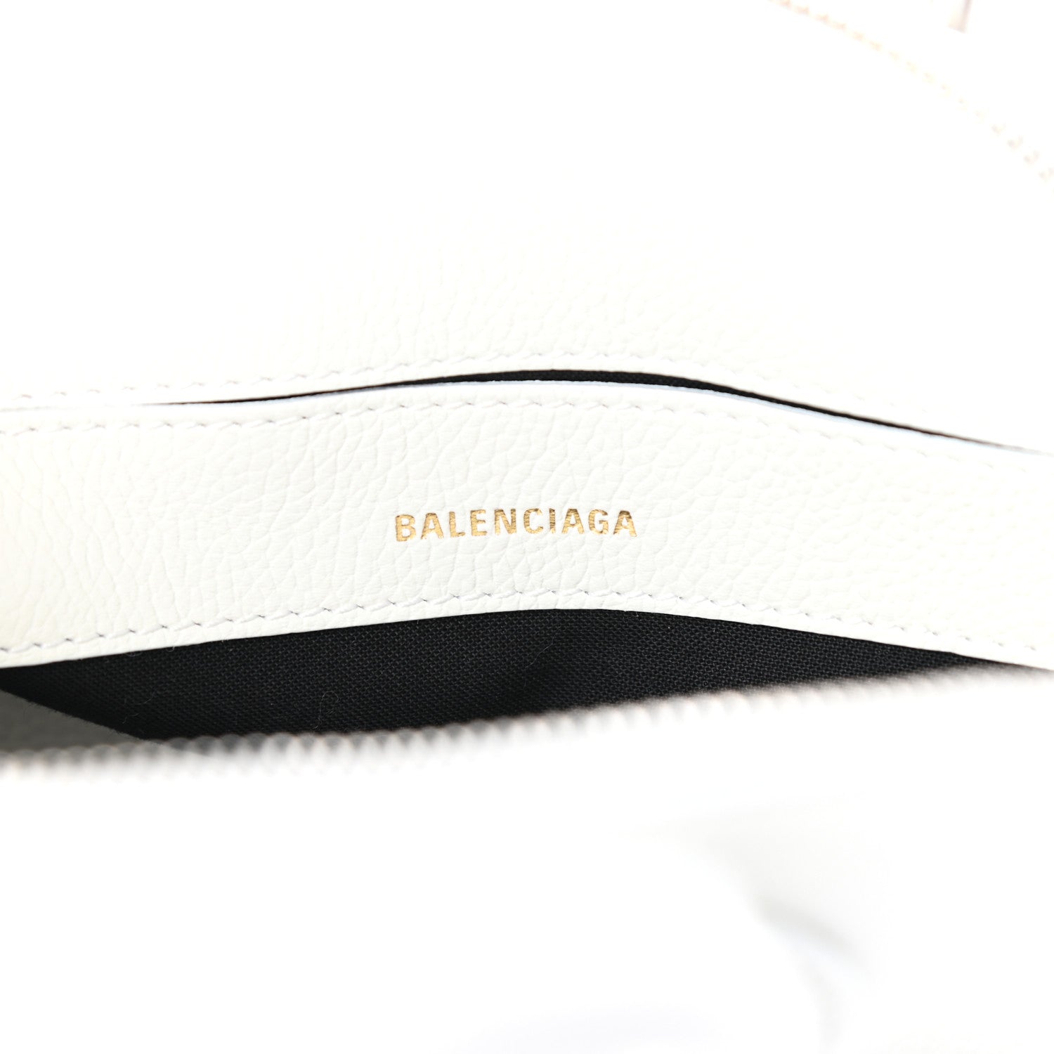 Balenciaga Grained Calfskin XXS Ville Top Handle Bag White Black 6 of 8