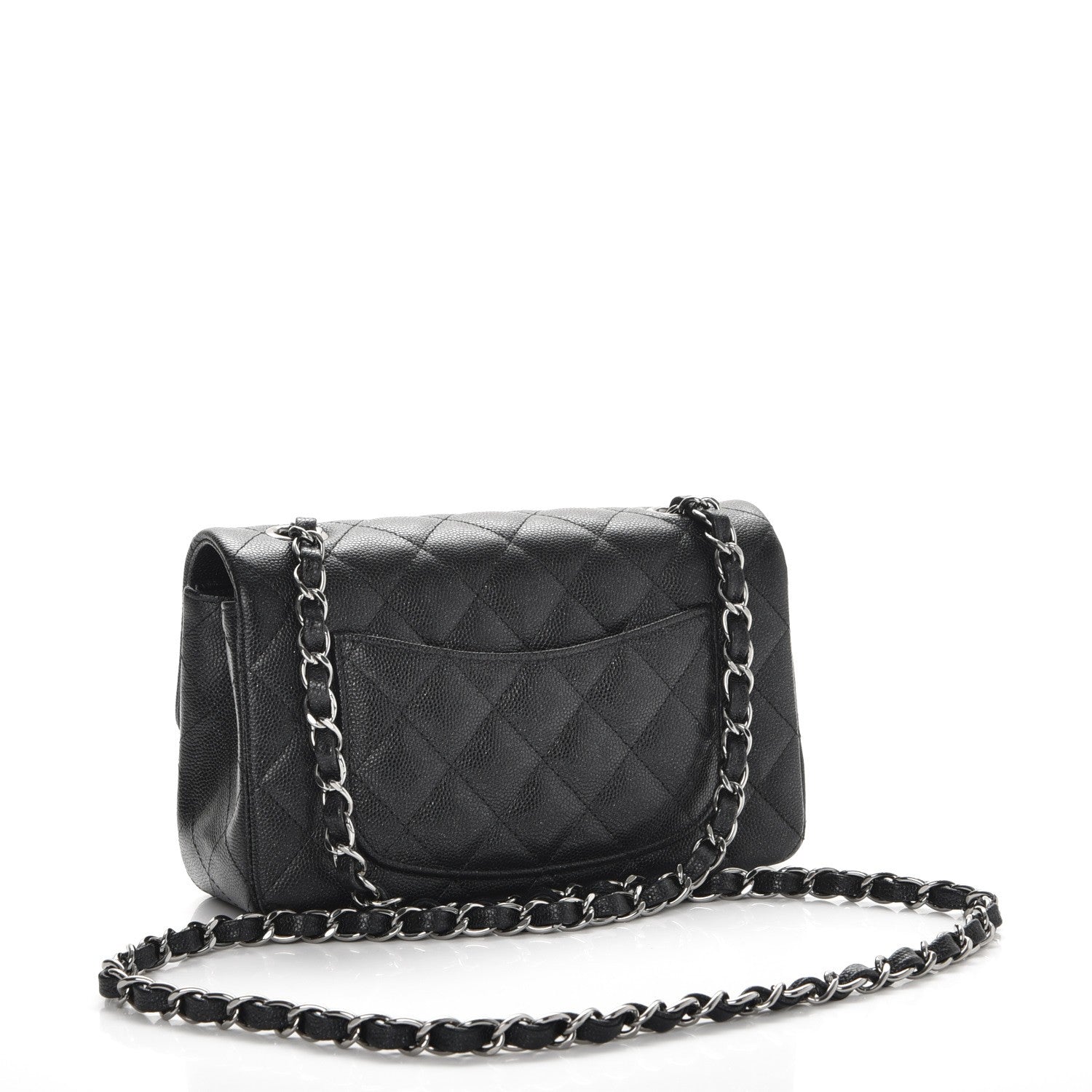 Chanel Iridescent Caviar Quilted Mini Rectangular Flap Black 3 of 8